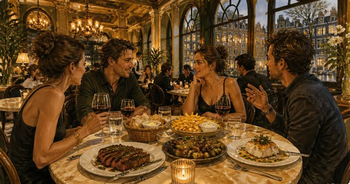 De tafel bij Brasserie Lenny Amsterdam Oost — gerechten om te delen plus bijgerechten