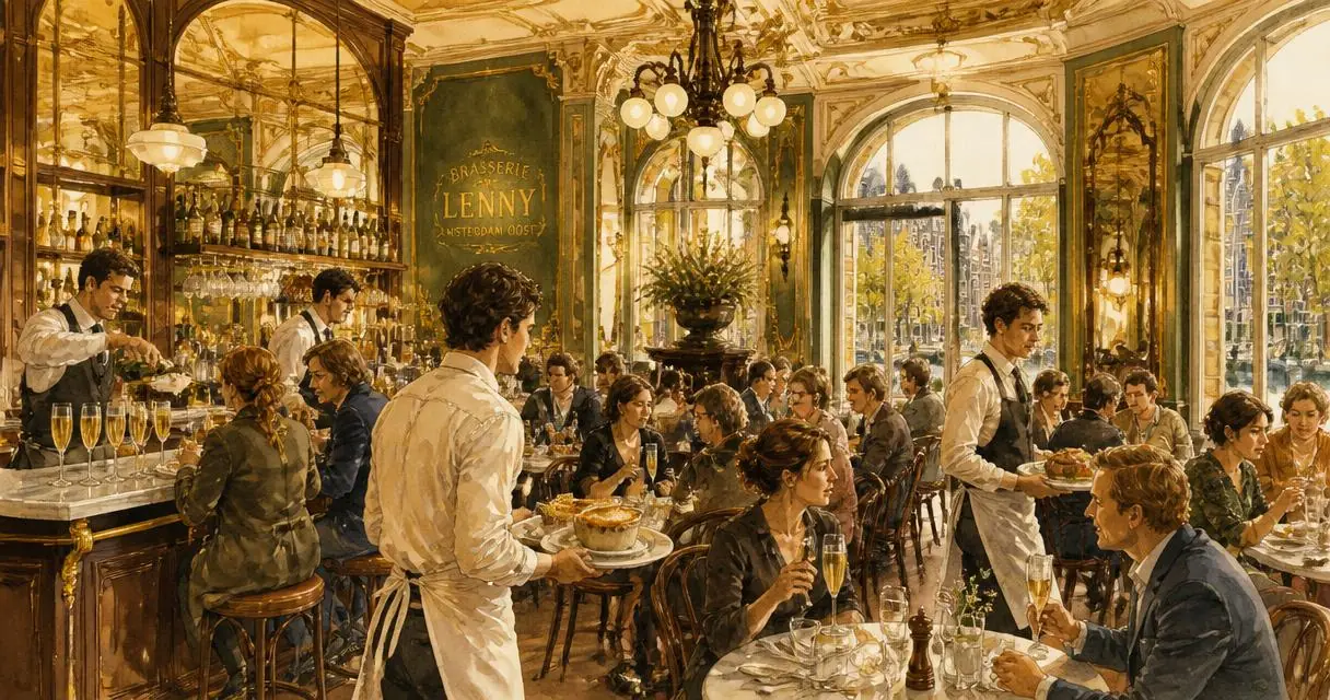Brasserie Lenny Amsterdam Oost openingsdag 24 augustus — de eerste gasten
