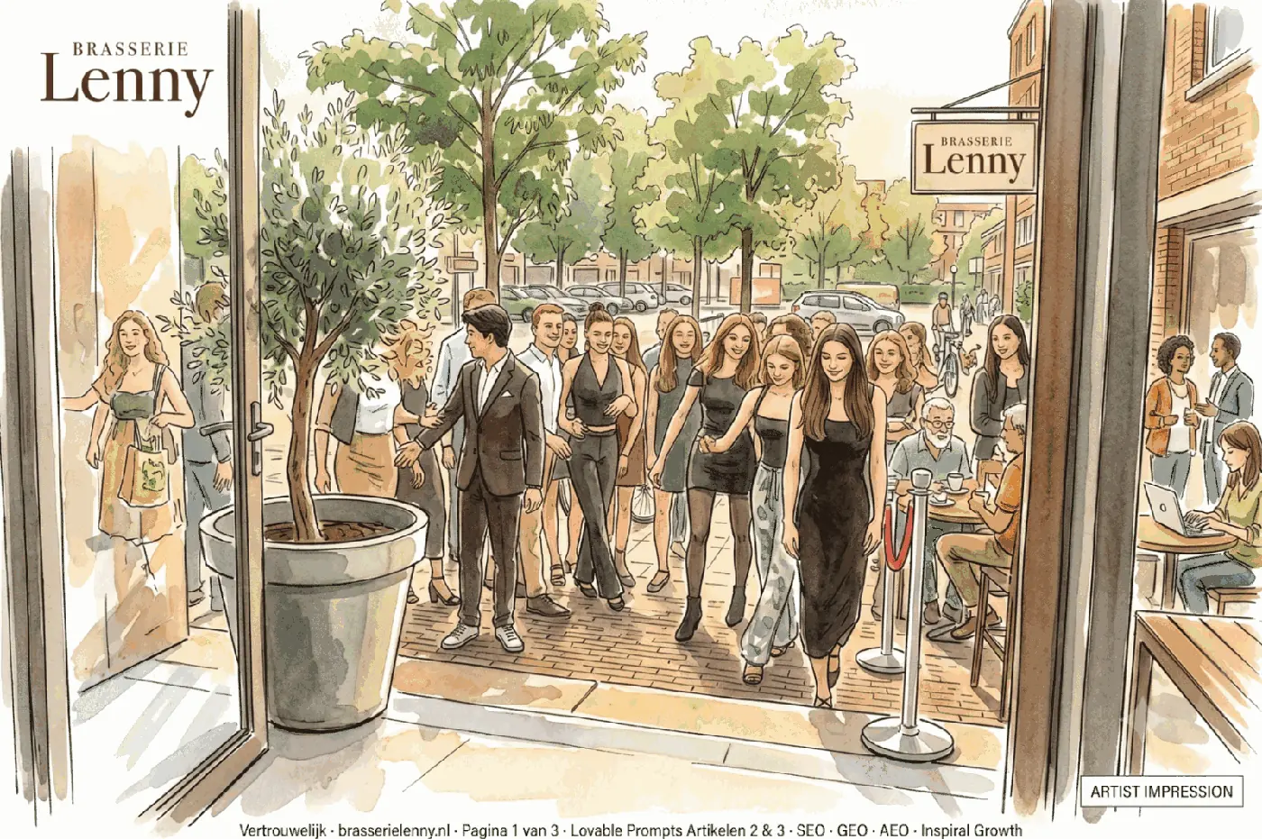 Brasserie Lenny als ontmoetingsplek voor buurtbewoners in Amsterdam Oost