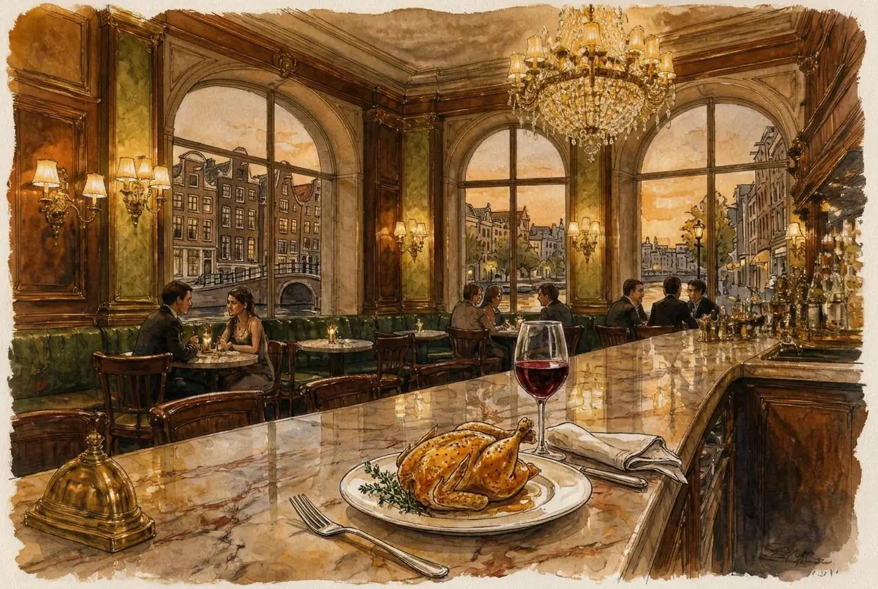Interior of Brasserie Lenny — French brasserie in Amsterdam East