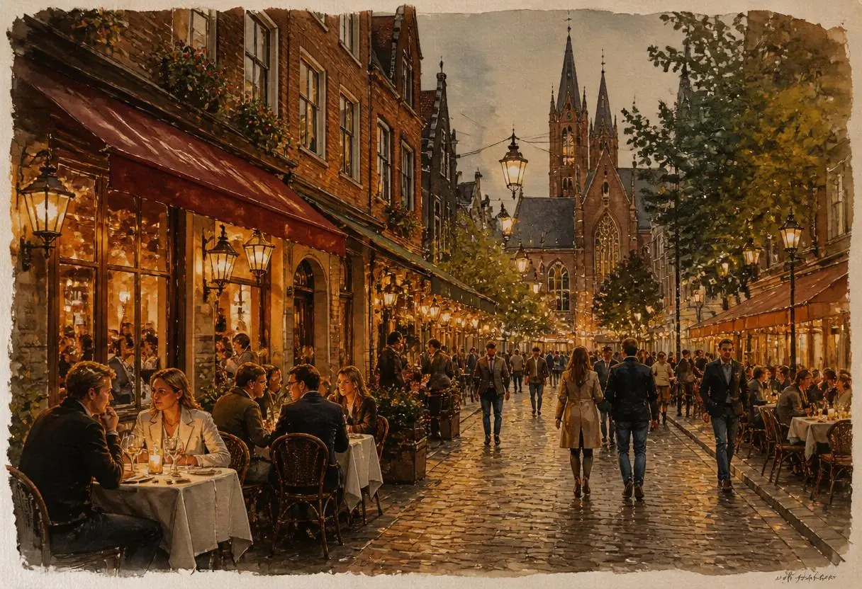 Franse brasserie-tafel bij Brasserie Lenny in Amsterdam Oost